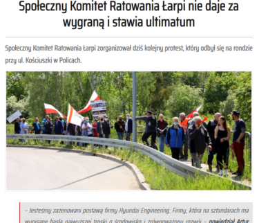 ポーランドで韓国企業への抗議デモが発生　廃棄物による川汚染受け